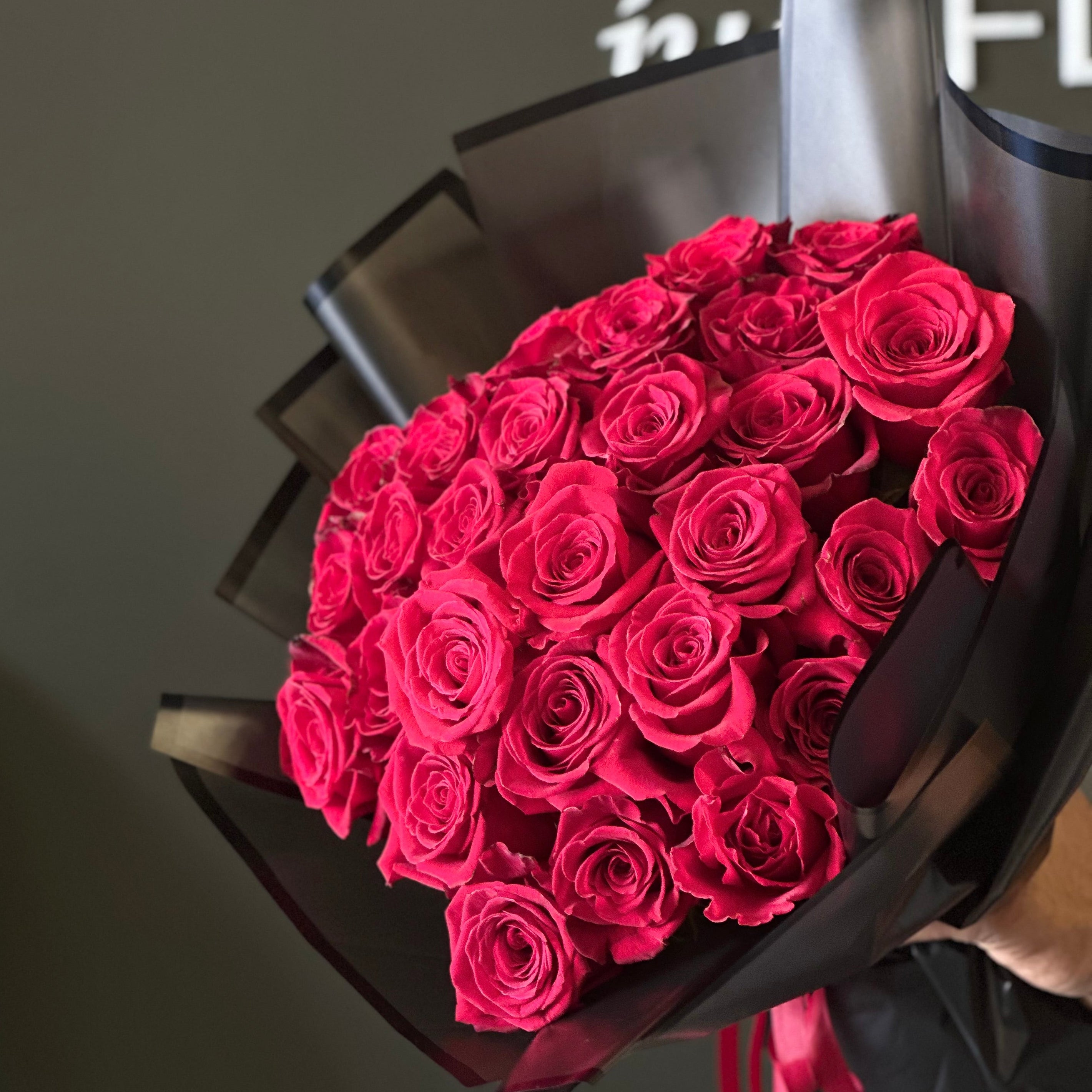 Velvet Obsession 40 Red Roses Bouquet