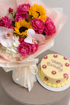 Sunshine Bloom & Birthday Cake Combo