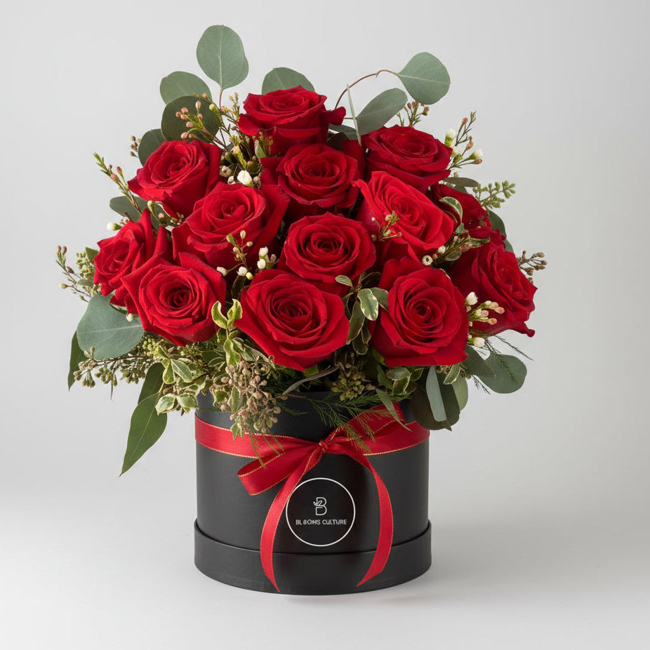 Velvet Passion Red Roses Box