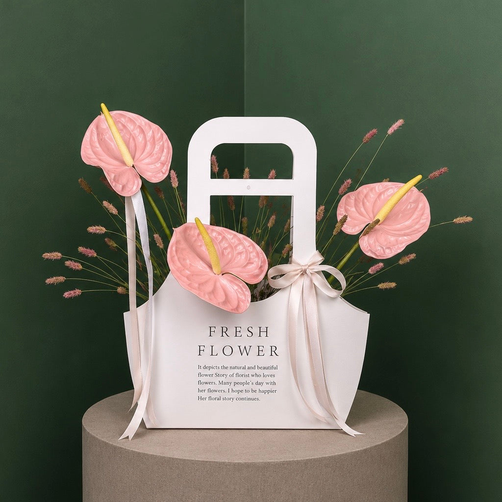 Pink Anthurium Elegance Bag