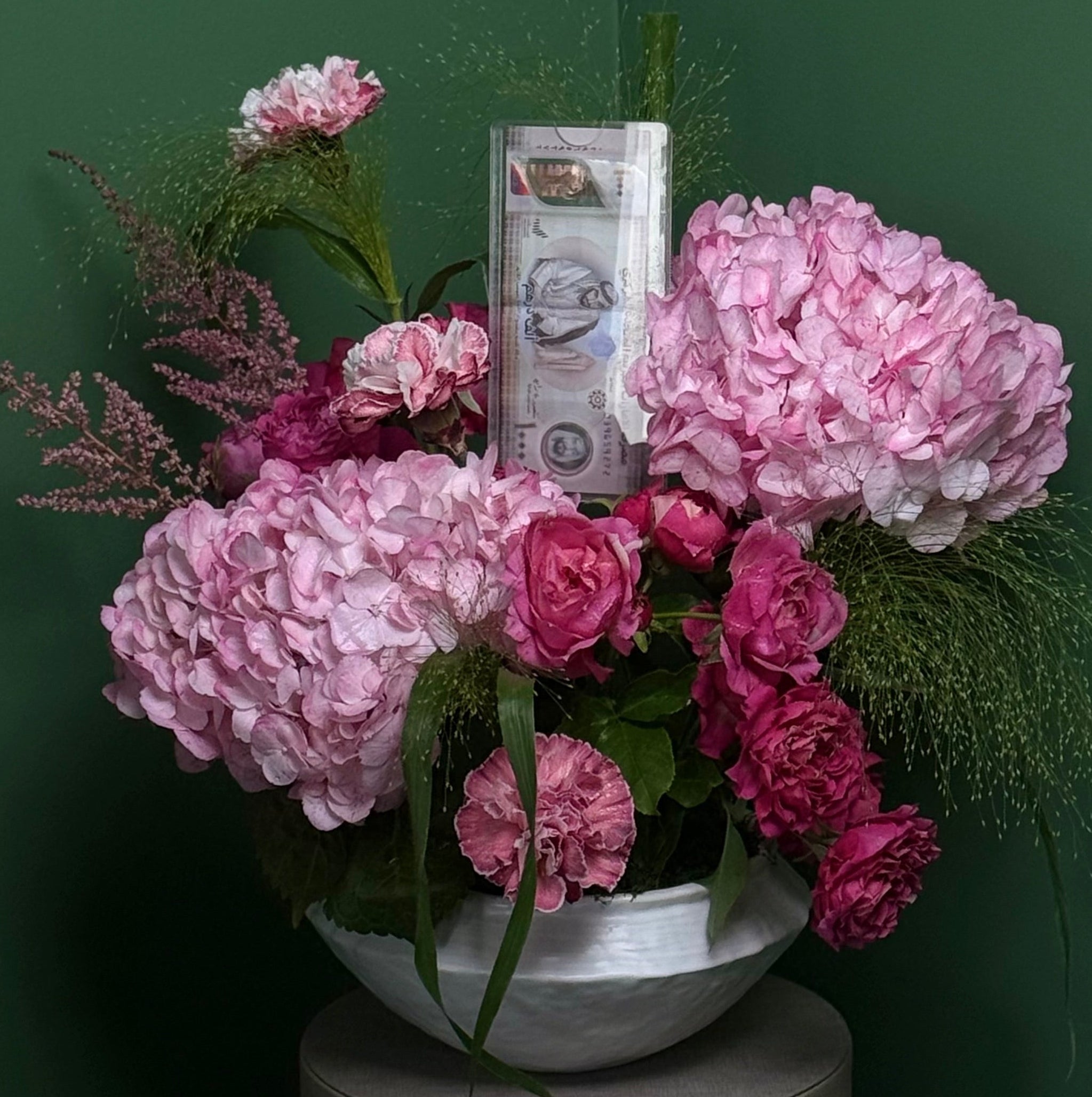 Pink Luxe Money Flower Arrangement