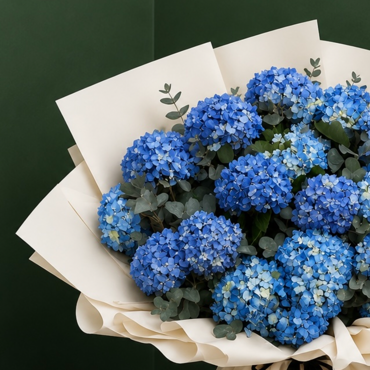 Azure Hydrangea Luxe Bouquet