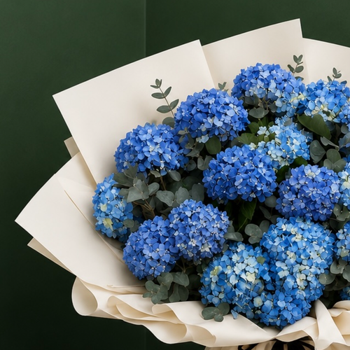 Azure Hydrangea Luxe Bouquet