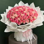 Pink Majesty 100 Roses Bouquet