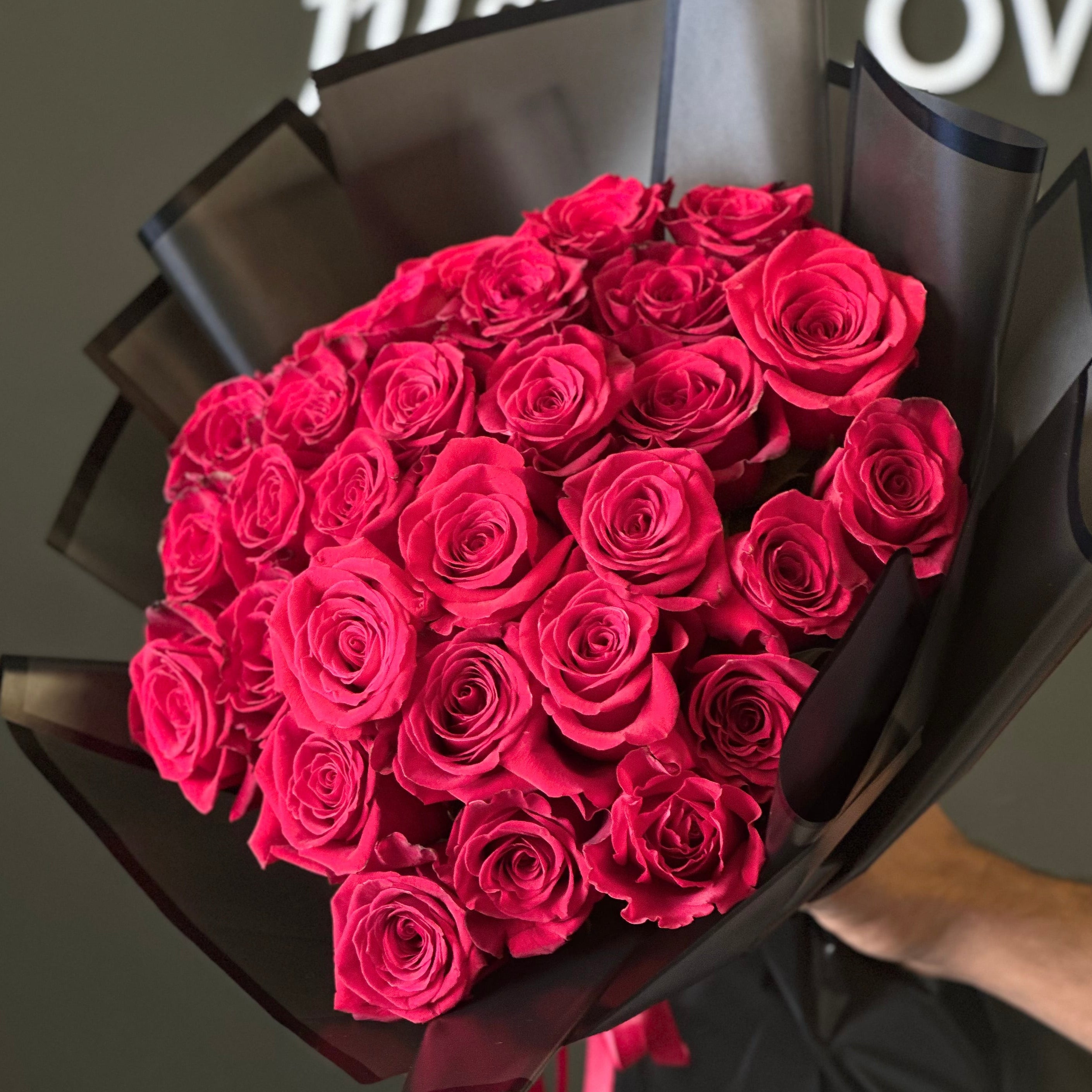Velvet Obsession 40 Red Roses Bouquet