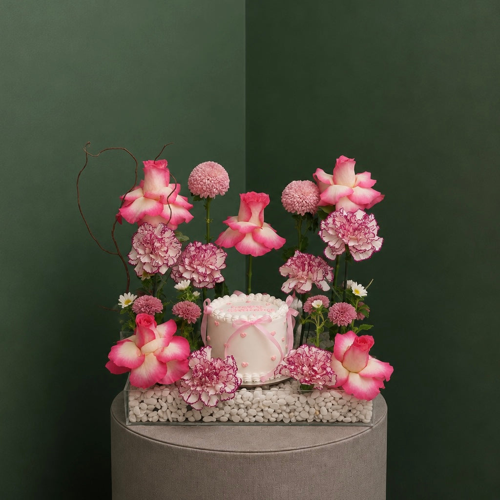 Blushing Celebration Cake
