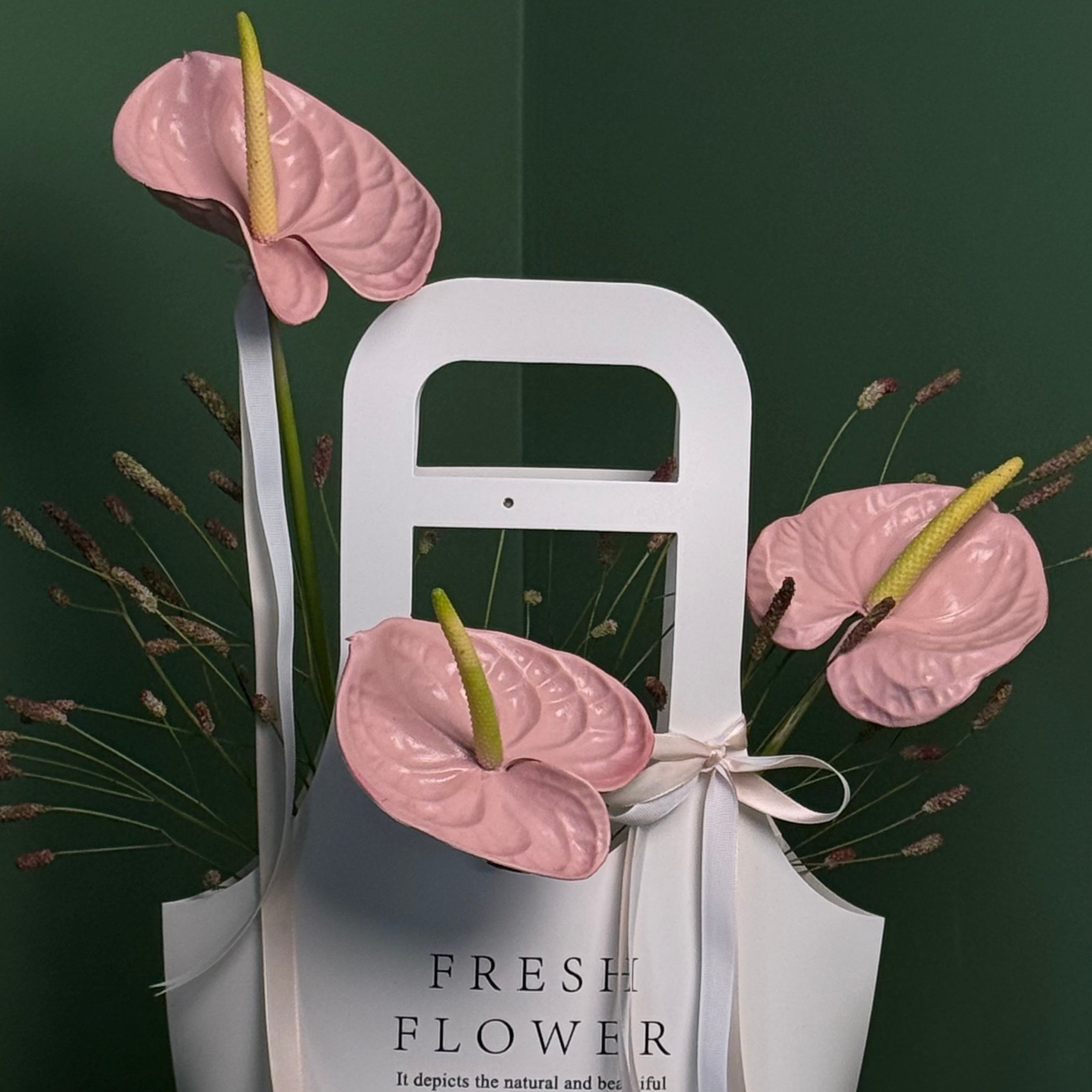 Pink Anthurium Elegance Bag