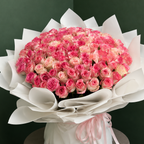 Pink Majesty 100 Roses Bouquet