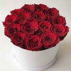 Intense Round Red Premium Roses