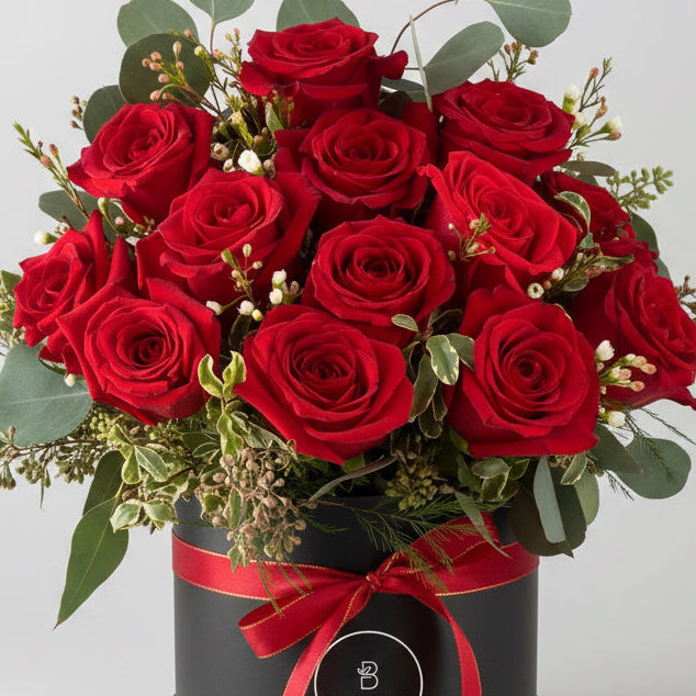 Velvet Passion Red Roses Box