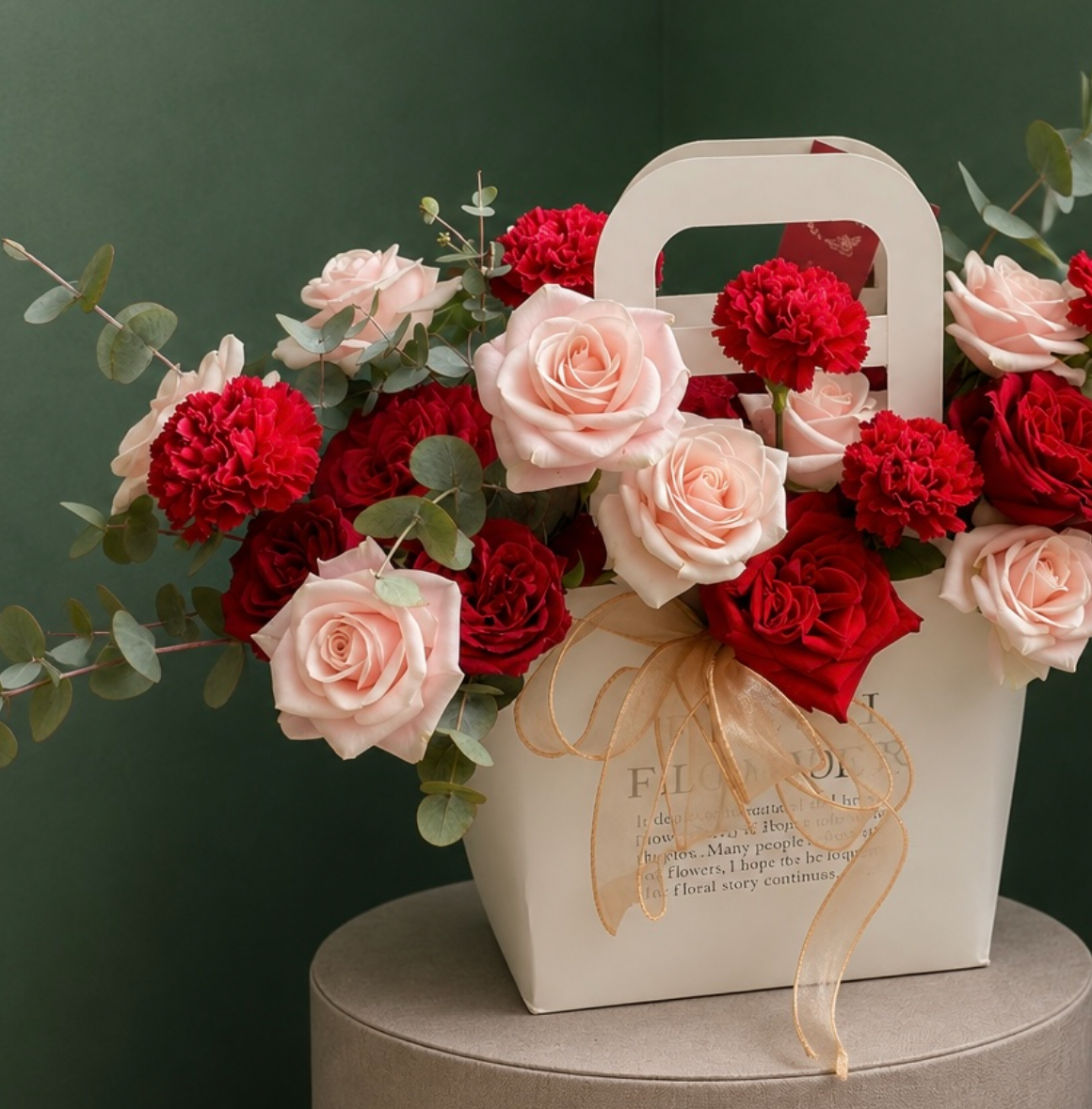 Passion & Blush Flower Bag