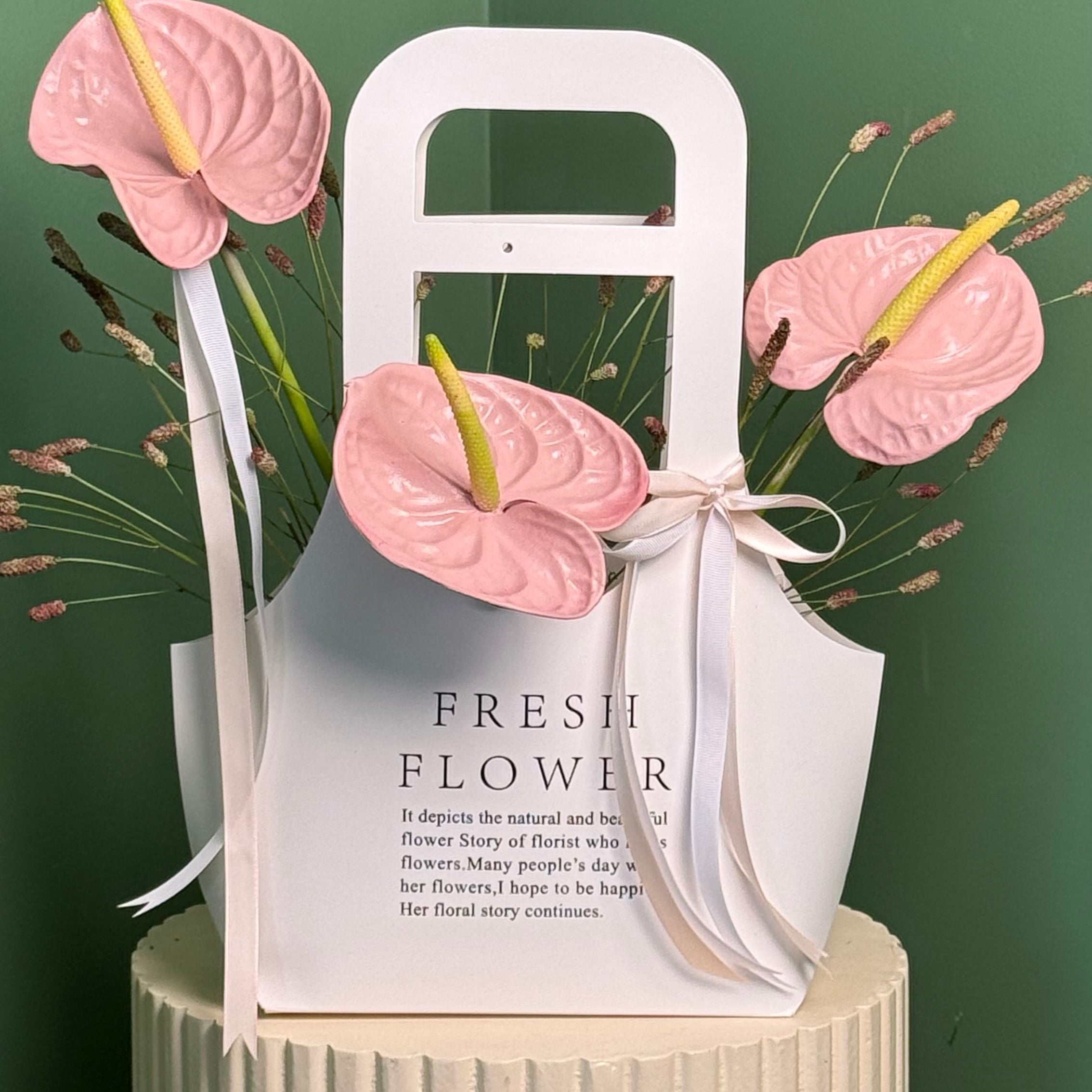 Pink Anthurium Elegance Bag