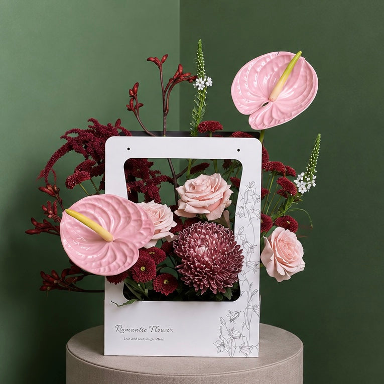Blush Enchantment Floral Frame
