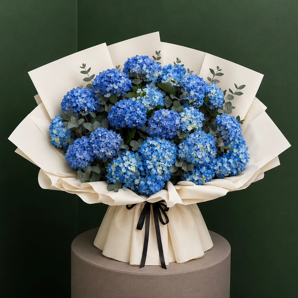 Azure Hydrangea Luxe Bouquet