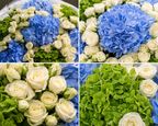 Blue & Green Hydrangea Luxury Bouquet