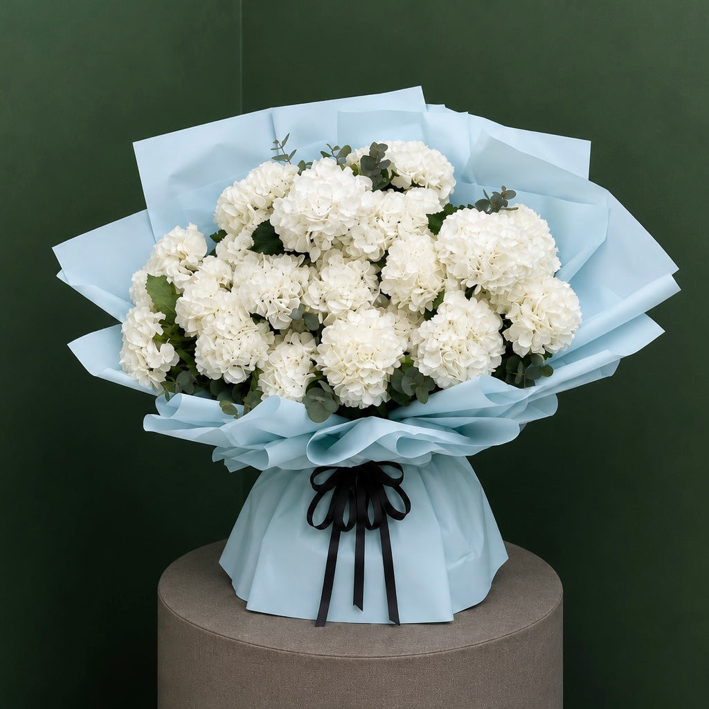 Snow Elegance Hydrangea Bouquet