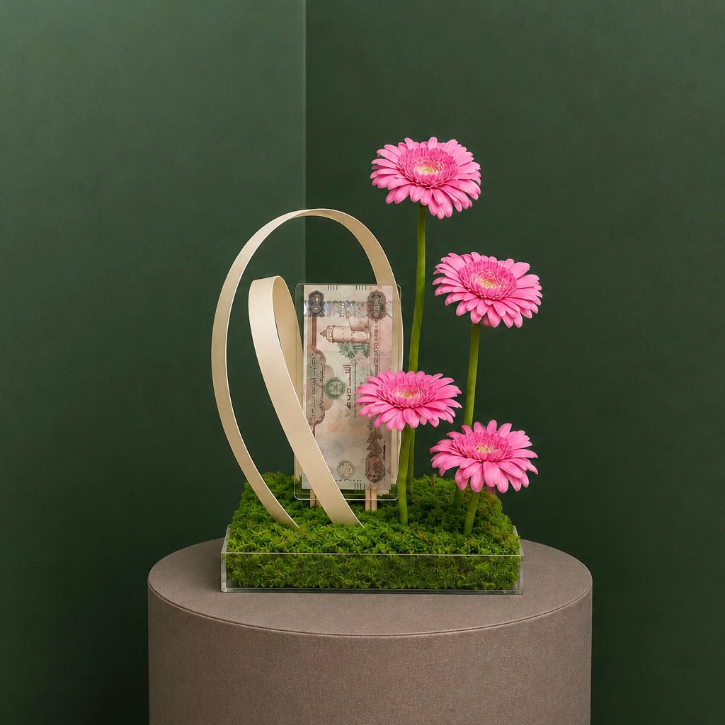 Pink Gerbera Money Bloom