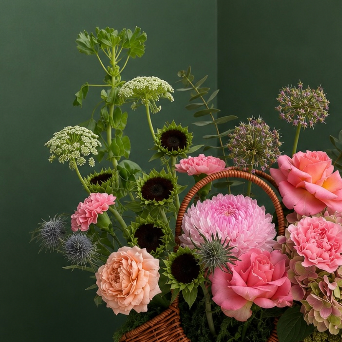 Grace in Bloom Flower Basket