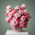 Blush Romance Garden Rose Abundance Box