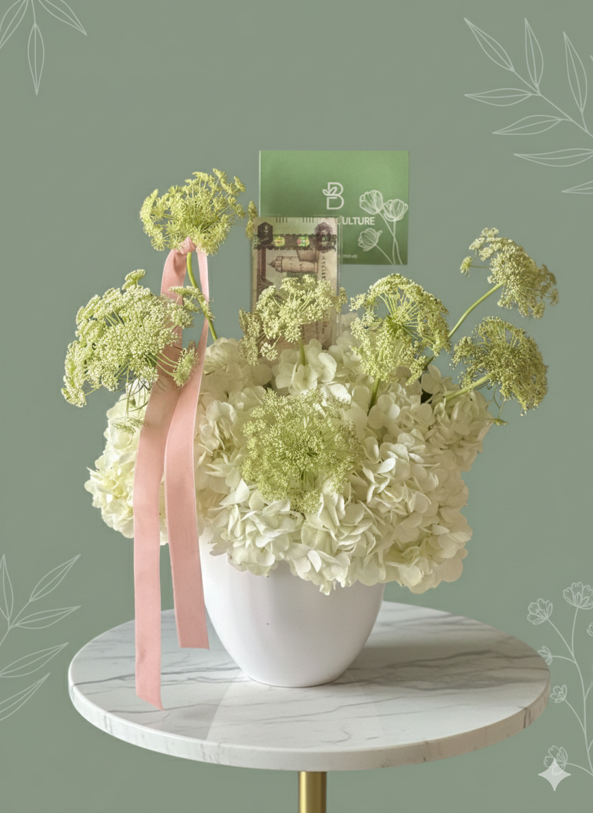 Prosperity Bloom Money Vase