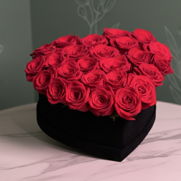 Scarlet Promise Heart Box