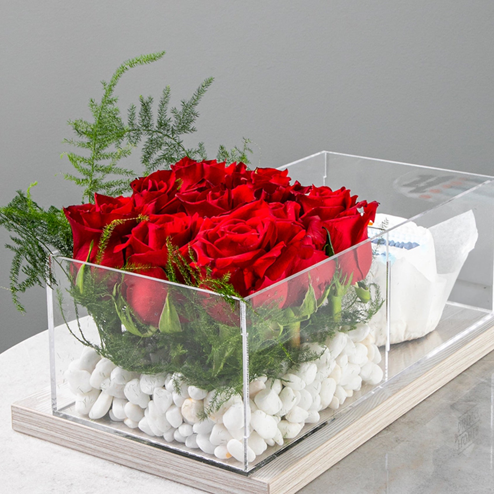 Red Rose Birthday Bliss  Cake Box