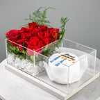 Red Rose Birthday Bliss  Cake Box