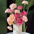 Signature Soft Pink Mix in Cylinder Vase