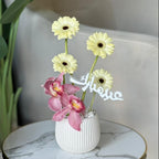 The Serene Orchid & Gerbera Duo